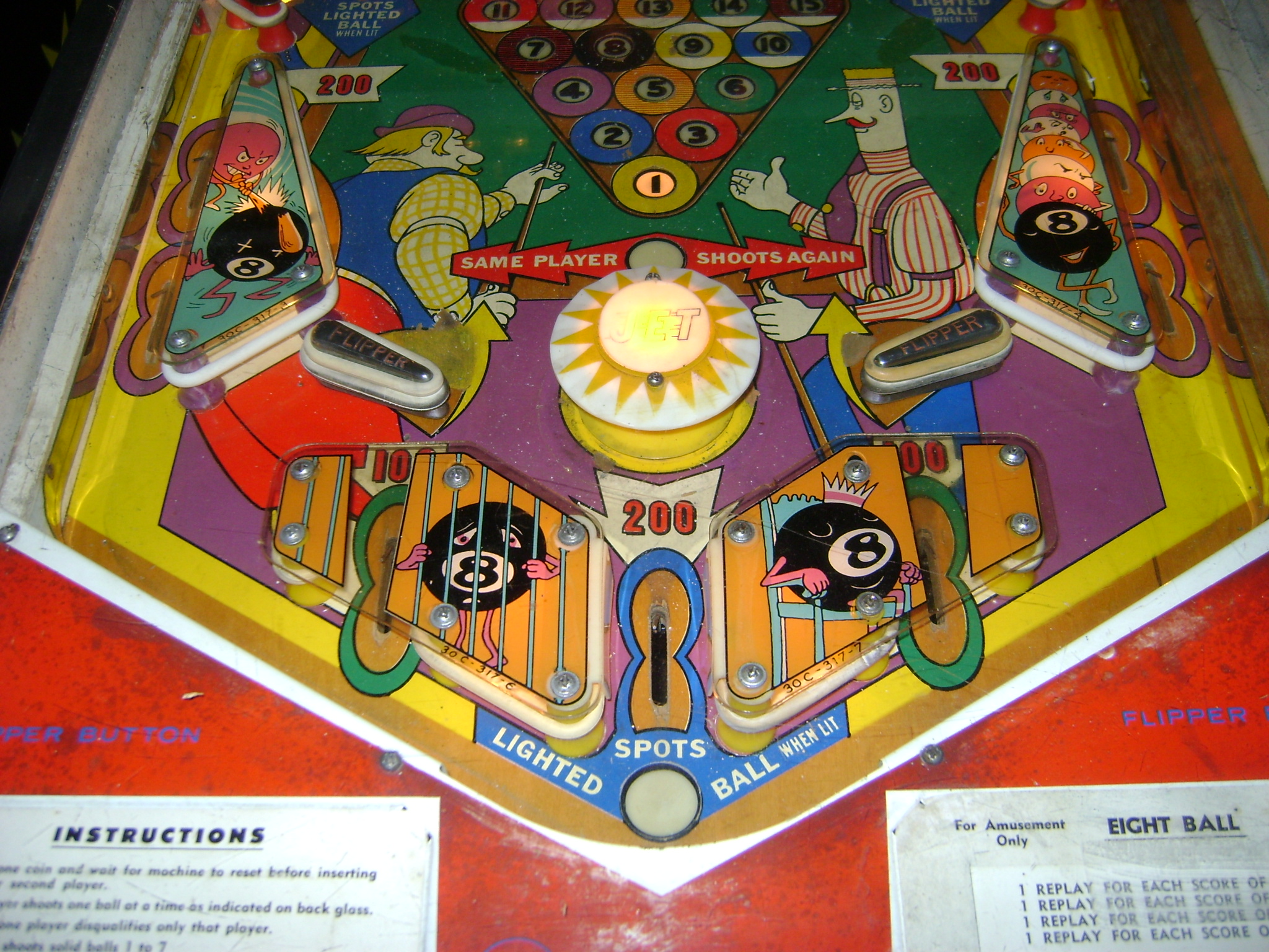 8 ball williams pinball machine